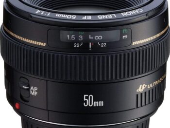 Canon EF 50mm f/1.4 USM Standard & Medium Telephoto Lens for Canon SLR Cameras - Fixed