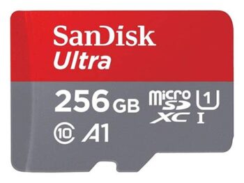 SanDisk Ultra 256GB SDXC UHS-I Memory Card up to 80MB/s (SDSDUNC-256G-GN6IN), Black