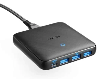 Anker PowerPort Atom III Slim (Four Ports) B2C - UK Black A2045211