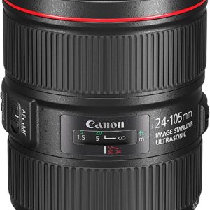Canon EF 24–105mm f/4L IS II USM Lens, Black - 1380C002