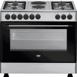 BEKO Cooker 4 Gas + 2 Electric, wide oven - GE12121DX