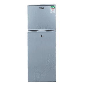 Von 136L Double Door Fridge  Silver VART-19DHS