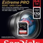 SanDisk 64GB Extreme PRO SDXC UHS-I Card - C10, U3, V30, 4K UHD, SD Card - SDSDXXY-064G-GN4IN 170mbps