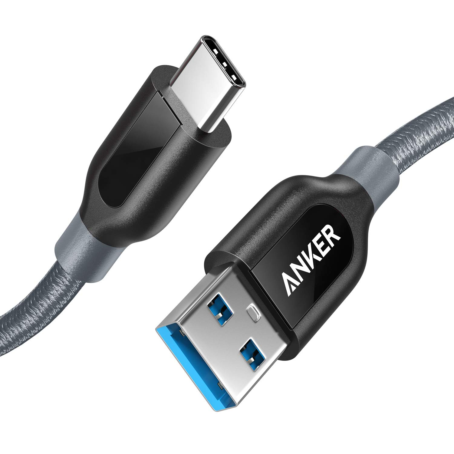 71KVZ0IlPDL._SL1500_.webp Anker USB C Cable, PowerLine+ USB-C to USB 3.0 cable (3ft), High Durability A8163H11 - Image 1