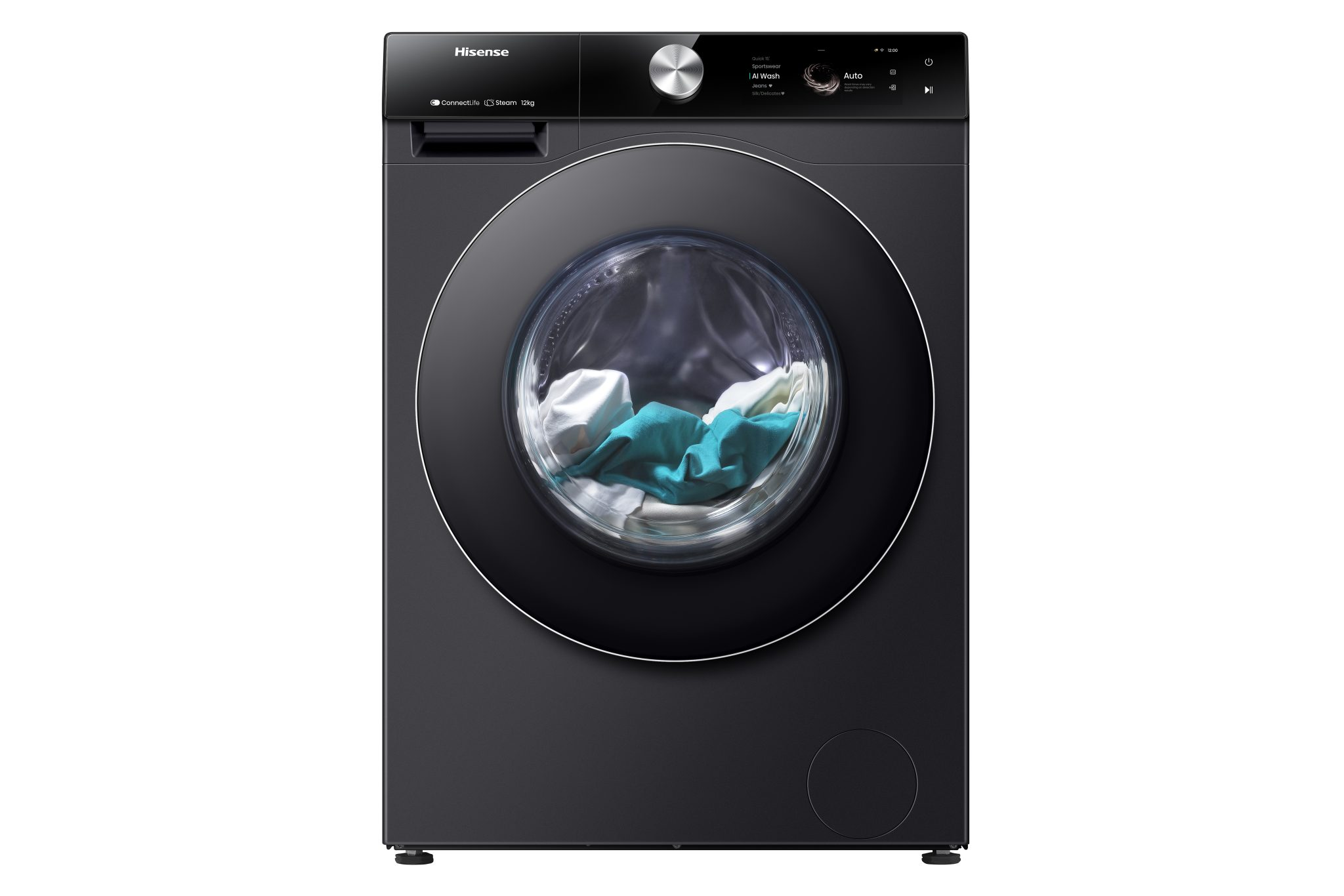 hij.webp Hisense Washing Machine WF7S1247BB - 12kg, Front Load - Image 1