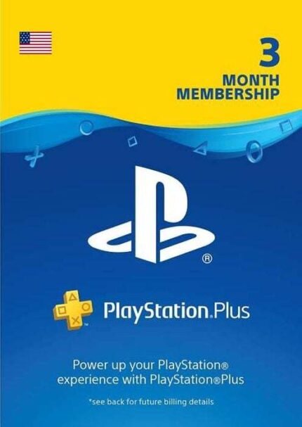 PlayStation Network PLAYSTATION NETWORK 3 MONTH PLAYSTATION PLUS MEMBERSHIP (PS+) (USA)
